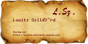 Lositz Szilárd névjegykártya